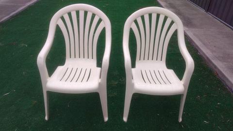 Outdoor chairs x 2