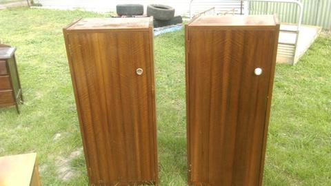 Two solid cupboards