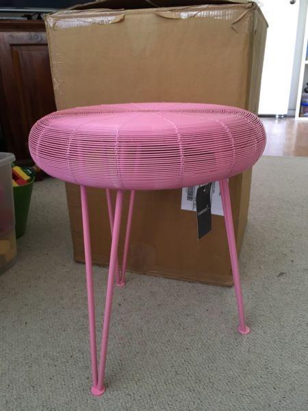 2 x Pink Stools Lismore model from Freedom Furniture. Brand new in box