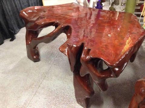 Hand Crafted Solid Mahogany TImber Table