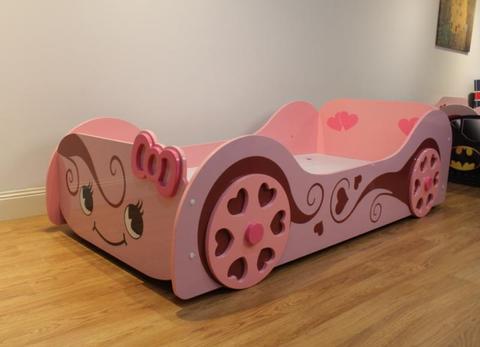 Clearance: pink kids girl car bed