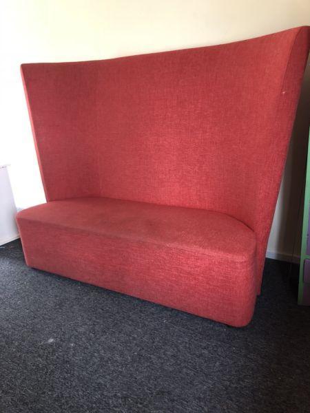 Red High Back Couch