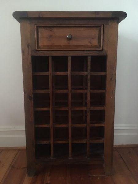 Classic wooden wine rack