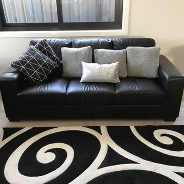 3 & 2 seater leather couch
