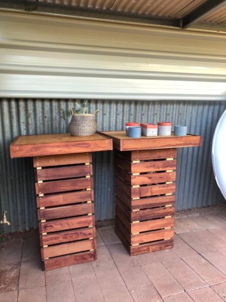 Special Occasion hand made bar tables