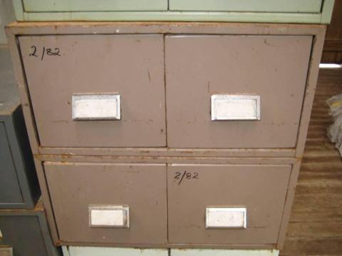 Metal file drawers ex medical records