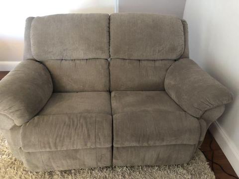 Electric sofa and one recliner