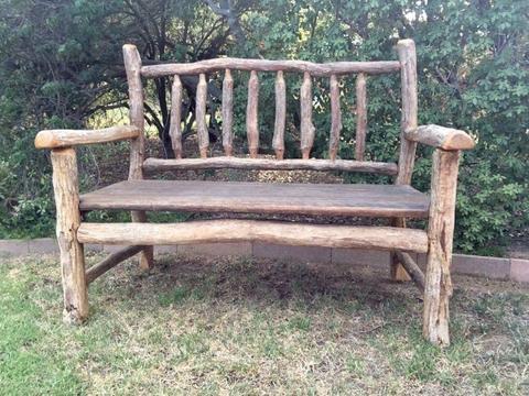 Wooden garden seat