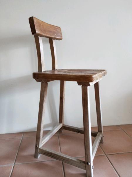 Rustic looking wooden chair