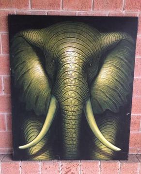 Stunning Elephant Painting -LARGE