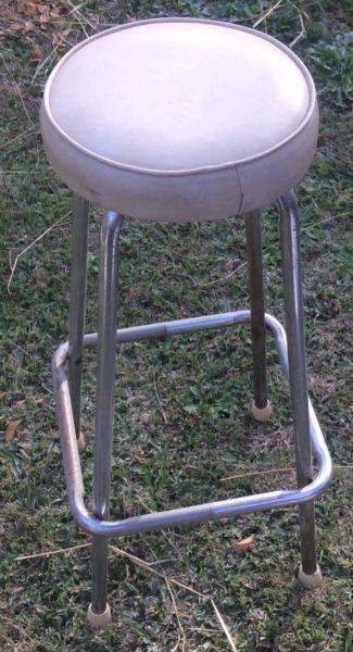 Steel and vinyl stool
