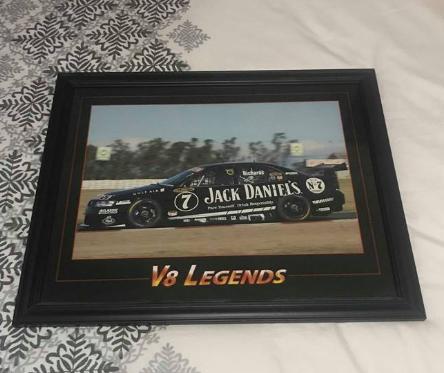 PAIR OF FRAMED RACE CAR IMAGES