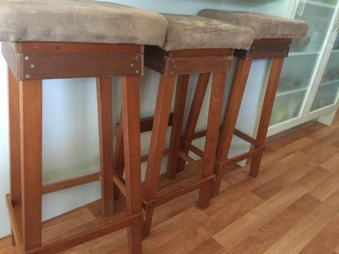 Timber bar stools