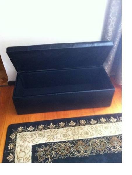 FURNITURE-Blanket Ottoman PU Leather BOX