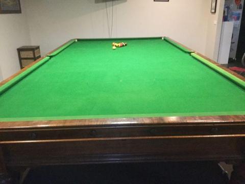 Antique Snooker table 12ft. Thompson and Taylor