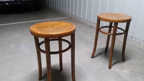 Kitchen stools - Bentwood style - 2 only