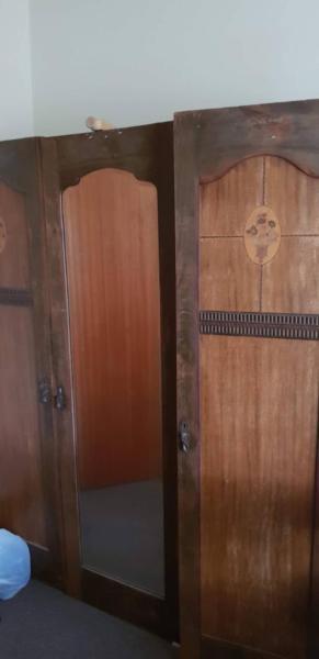 Old wooden wardrobe