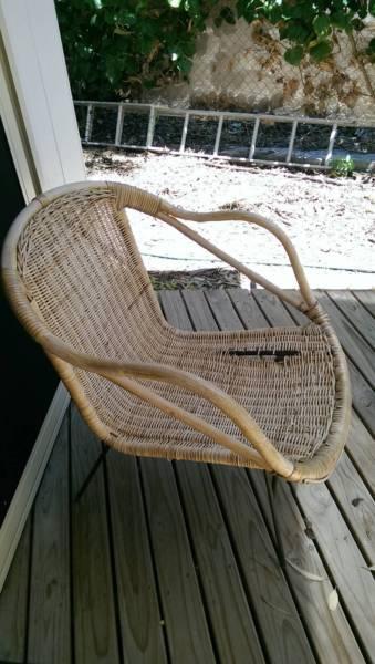 Cane basket chair