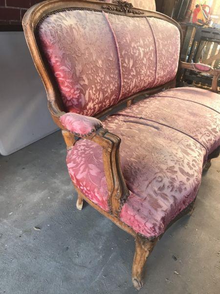 Antique Timber Sofa