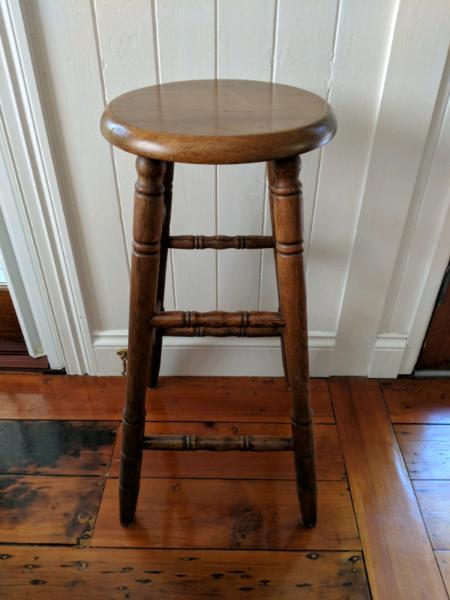 3 x wood bar stools