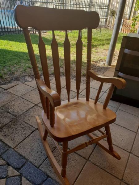 Oak Timber Rocking Chair