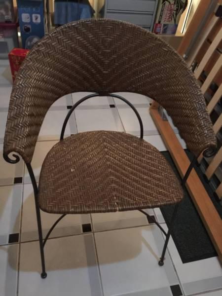 For Sale: Antique Metal-Frame Chair