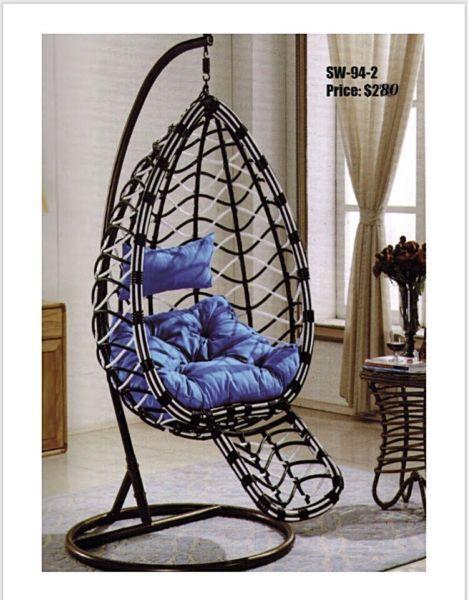*NEW* **Hanging Swing Chair With Removable Leg Rest**