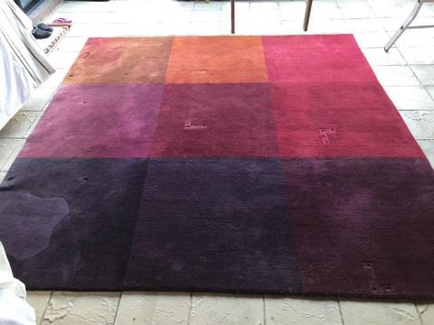 Jewel Block Handknotted Wool Carpet