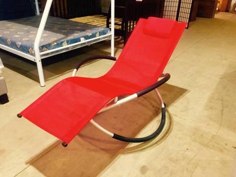Outdoor beautiful red sling chair