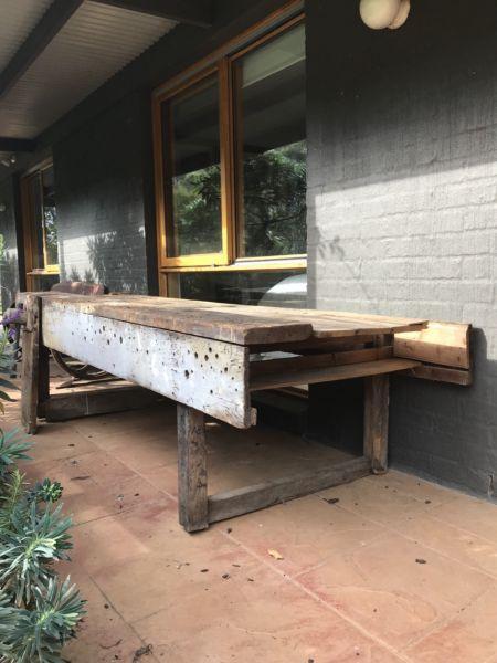 Vintage Old Work bench