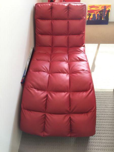 Red - Chaise Lounge Chair