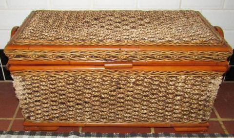 Chest (storage) cane and sea grass