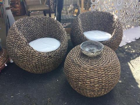 3 piece Balinese Water Hycanith Setting