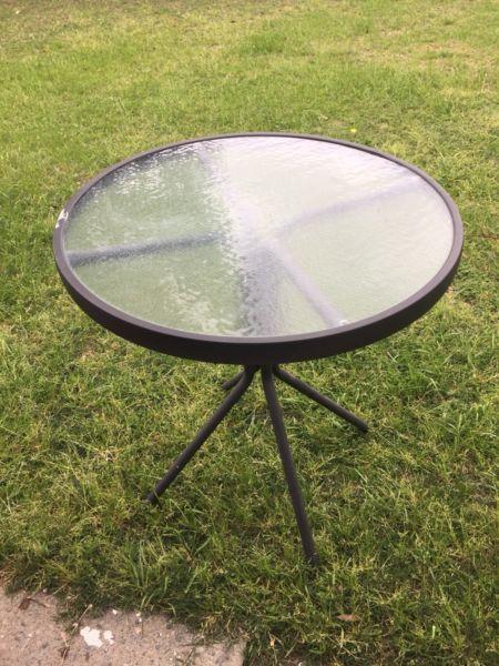 Small Glass outdoor table