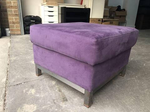 Sofa seat ottoman beautiful lounge seat purple colour