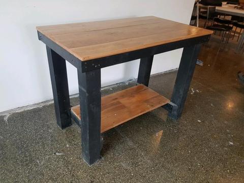 Recycled timber island bench