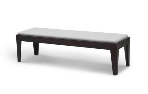 Modani Juliette Walnut Veneer Fabric Bench Seat - EX DISPLAY