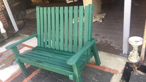 Solid Timber outdoor chair setting