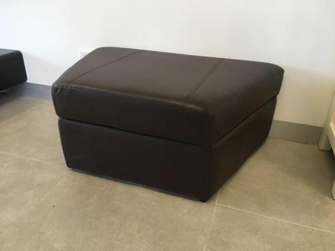 Leather ottoman (NEW)
