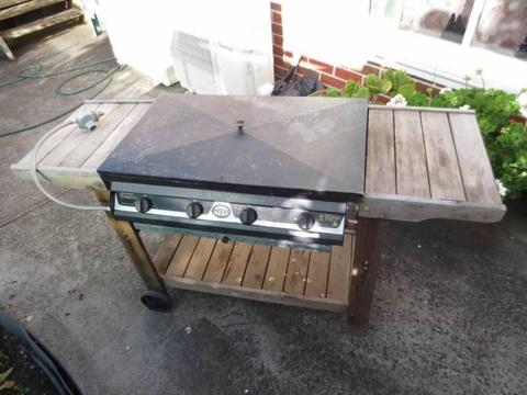 BBQ, Four Burner with Timber Trolley, Renovation Sale