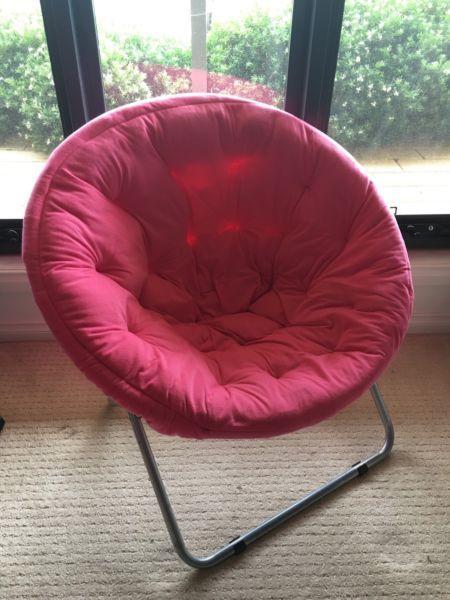 Pink Papasan chair 85cm