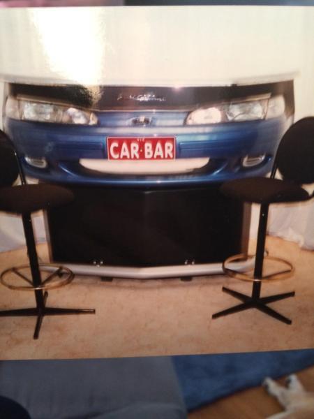 Man cave unique car bar