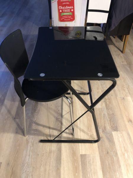 Wanted: Black glass desk & chair