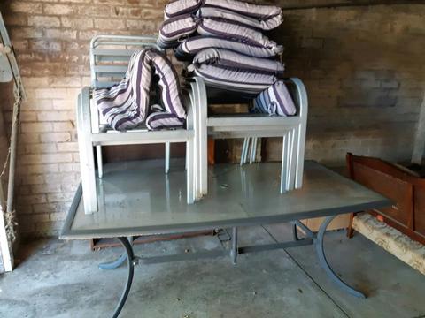 Outdoor table large 6 seater
