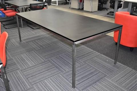 Large Black Meeting Table