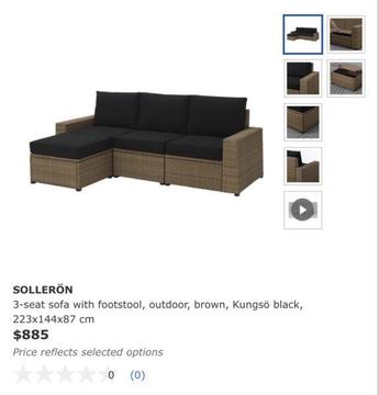 Ikea SOLLERÖN outdoor sofa