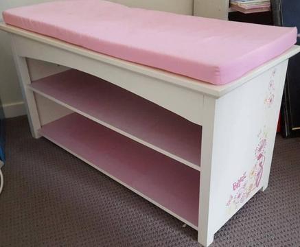 Cushioned Bench with Storage
