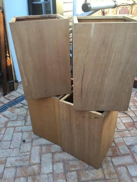 4 Timber Storage Boxes