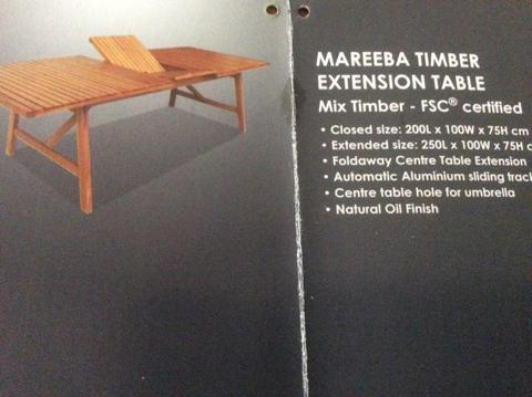 Mareeba timber extensiontable