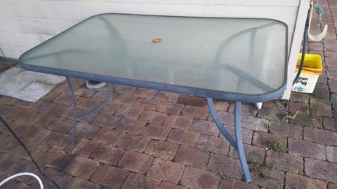 Table Outdoor Glass Top seats 6( Donnybrook )